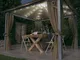 vidaXL Gazebo con Tende e Luci LED 300x300 cm Grigio Talpa Alluminio