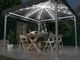 vidaXL Gazebo con Stringa di Luci LED 300x300 cm Antracite Alluminio