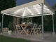 vidaXL Gazebo con Stringa di Luci LED 400x300 cm Crema in Alluminio