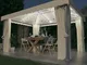 vidaXL Gazebo con Tende e Stringa di Luci LED 4x3 m Bianco Crema