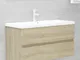 vidaXL Mobile con Lavabo Integrato Rovere Sonoma in Legno Multistrato