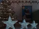 vidaXL Decorazioni Natale Stelle 3 pz Argento Rete LED Interni Esterni