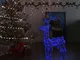 vidaXL Renne e Slitta Decorazione Natale 90 LED 60x16x100 cm Acrilico