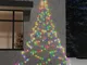 vidaXL Albero da Parete con Gancio Metallico 260 LED Multicolore 3 m