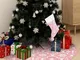 vidaXL Gonna Albero Natale Raffinata con Calza Rosa Tessuto 122 cm