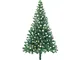 vidaXL Albero Natale Artificiale con Set Palline e LED 120 cm 230 Rami