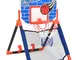 vidaXL Set da Basket per Bambini Multifunzione da Pavimento e Parete