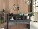 vidaXL Credenza Grigio Lucido 105x30x70 cm in Truciolato