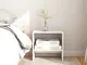 vidaXL Comodino Bianco 40x30,5x40 cm in Legno Massello di Pino