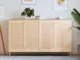 vidaXL Ante a Lamelle 4 pz in Legno Massello di Pino 99,3x49,4 cm