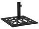 vidaXL Base per Ombrellone Nera 47x47x33 cm in Ghisa