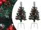 vidaXL Alberi di Natale Artificiali per Viali 2 pz 76 cm in PVC