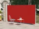 vidaXL Tenda Laterale Retrattile per Patio 160x300 cm Rossa