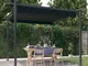 vidaXL Pergola da Giardino con Tetto Retrattile 3x3 m Antracite