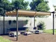 vidaXL Pergola da Giardino con Tetto Retrattile 4x3 m Tortora