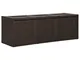 vidaXL Baule per Cuscini Marrone 125x40x42 cm 130 L