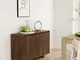 vidaXL Credenza Marrone Sonoma 120x41x75 cm in Truciolato