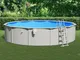 vidaXL Piscina con Scaletta 550x120 cm