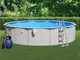 vidaXL Piscina con Pompa Filtro a Sabbia e Scaletta 550x120 cm