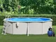 vidaXL Piscina con Pompa Filtro a Sabbia e Scaletta 490x360x120 cm