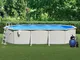 vidaXL Piscina con Pompa Filtro a Sabbia e Scaletta 610x360x120 cm