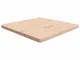 vidaXL Piano Tavolo Quadrato 80x80x4 cm Massello Rovere Non Trattato