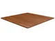 vidaXL Piano Tavolo Quadrato Marrone Scuro 90x90x1,5cm Rovere Trattato