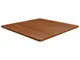 vidaXL Piano Tavolo Quadrato Marrone Scuro 90x90x2,5cm Rovere Trattato