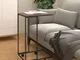 vidaXL Tavolino con Ruote Nero 40x30x63,5cm in Legno Ingegnerizzato