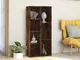 vidaXL Libreria Rovere Fumo 50x25x106 cm