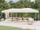 vidaXL Tenda per Feste Pieghevole Crema 3x6 m