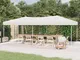 vidaXL Tenda per Feste Pieghevole Bianco 3x6 m