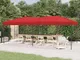 vidaXL Tenda per Feste Pieghevole Rosso 3x6 m