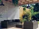 vidaXL Set Divani da Giardino 6 pz con Cuscini in Polyrattan Grigio