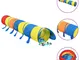 vidaXL Tunnel Gioco Bambini 250 Palline Multicolore 245 cm Poliestere