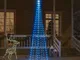 vidaXL Albero di Natale Pennone Blu 310 LED 300 cm