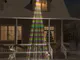 vidaXL Albero di Natale Pennone Colorato 732 LED 500 cm