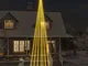 vidaXL Albero di Natale Pennone Bianco Caldo 1134 LED 800 cm