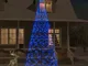 vidaXL Albero di Natale Pennone Blu 1400 LED 500 cm