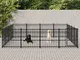 vidaXL Gabbia per Cani da Esterno in Acciaio 15,05 m²