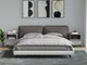 vidaXL Comodino 2 pz Grigio Sonoma 40x35x50 cm