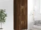 vidaXL Credenza Rovere Marrone 69,5x34x180 cm in Legno Multistrato