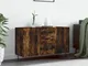 vidaXL Credenza Rovere Fumo 100x36x60 cm in Legno Multistrato