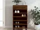 vidaXL Scarpiera Rovere Marrone 60x35x105 cm in Legno Multistrato