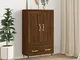 vidaXL Credenza Rovere Marrone 69,5x31x115 cm in Legno Multistrato