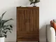 vidaXL Credenza Rovere Marrone 69,5x31x115 cm in Legno Multistrato