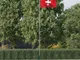 vidaXL Asta e Bandiera Svizzera 6,23 m Alluminio