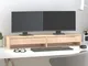 vidaXL Supporto per Monitor 100x27x15cm in Legno Massello di Pino