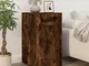 vidaXL Mobile Scrivania rovere fumo 40x49x75 cm Legno Multistrato