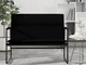 vidaXL Panca Nera 100x64x80 cm in Similpelle